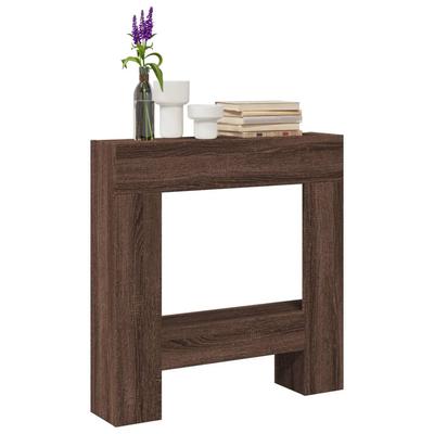 Vidaxl Fireplace Surround, Brown Oak, 81X18X82 Cm