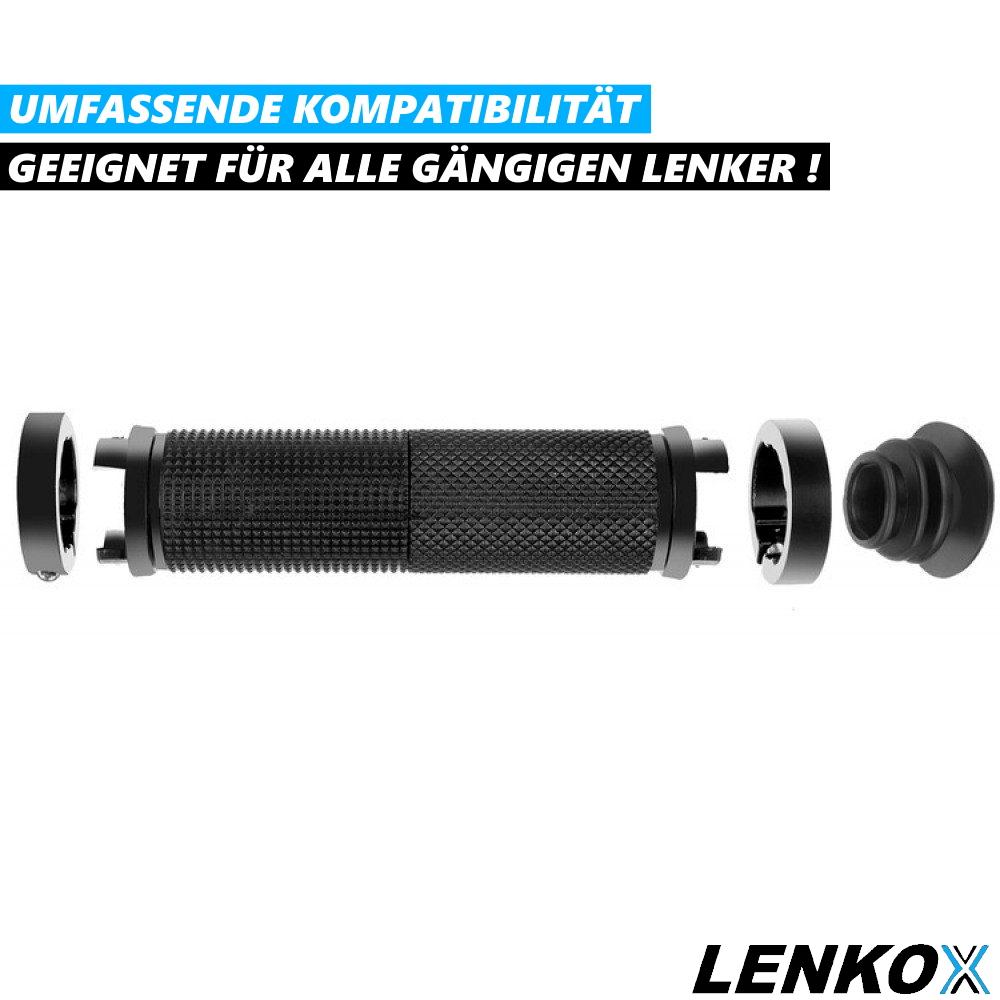 LENKOX Fahrrad Lenkergriffe ergonomische Lenker Griffe Fahrradgriffe schwarz