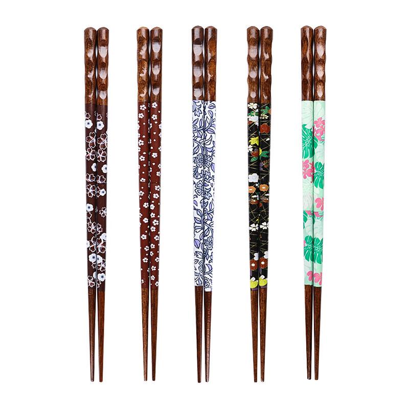 Linshenfang Colorful Tortoise Shell Chopstick & Spoon Gift Set