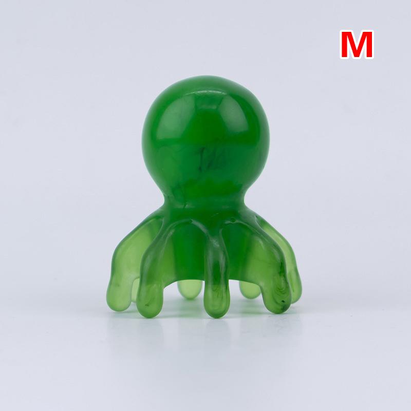 Resin Octopus Comb Head Massager Meridian Scraping Scalp Massage Brush Acupuncture SPA Gua Sha Health Deep Massage Tool