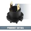 Headlight Headlamp Bulb Socket Adapter B28V-51-0A3 B28V-51-0A3A for Mazda 3 2004-2009 Plastic Black (Set of 2)