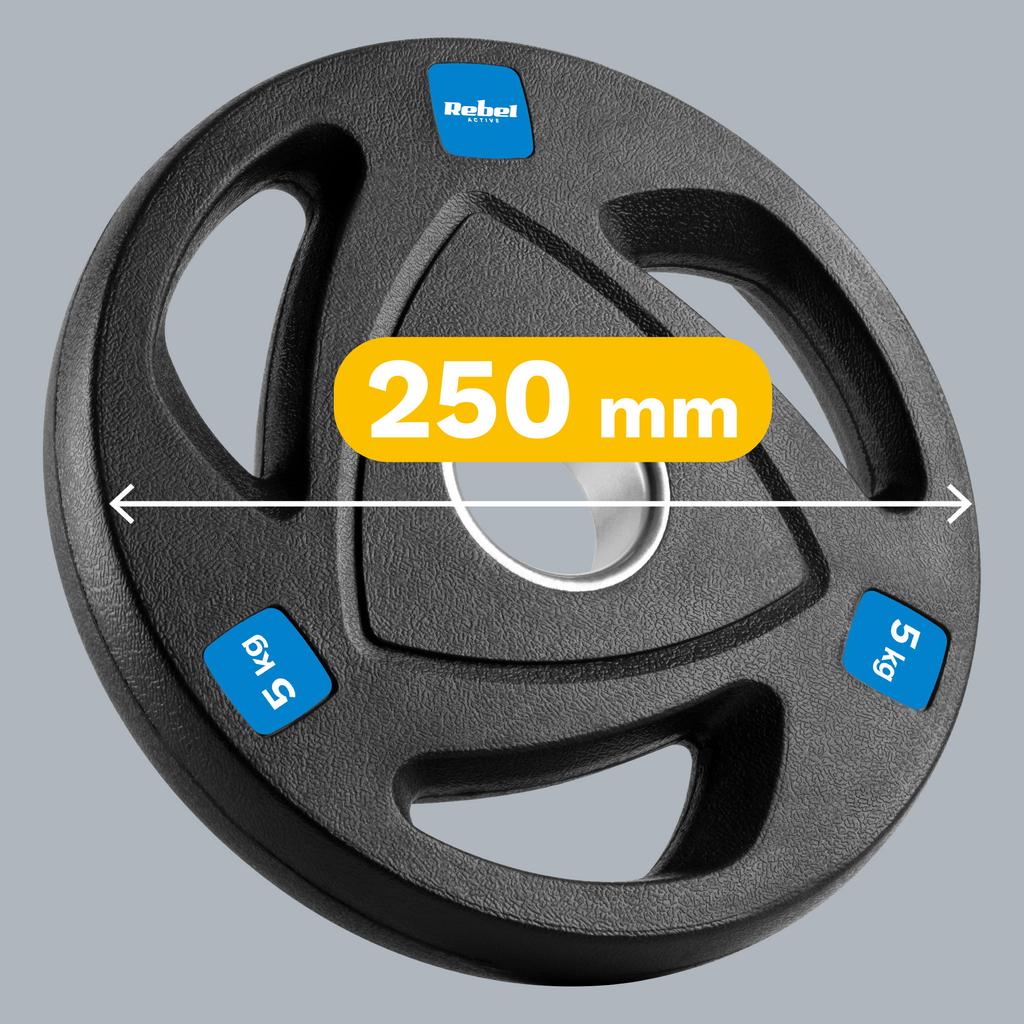 Cast Iron Olympic Weight Set 4X5Kg 20Kg 51Mm Rebel Plates