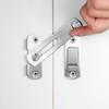1/2pcs Stainless Steel Sliding Door Bolt & Latch, Heavy Duty Right Angle Design, Multi-Purpose for Door & Cabinet Security