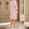 Elegant Women's Evening Dress for Spring and Summer Lace Fake Two-piece Dress