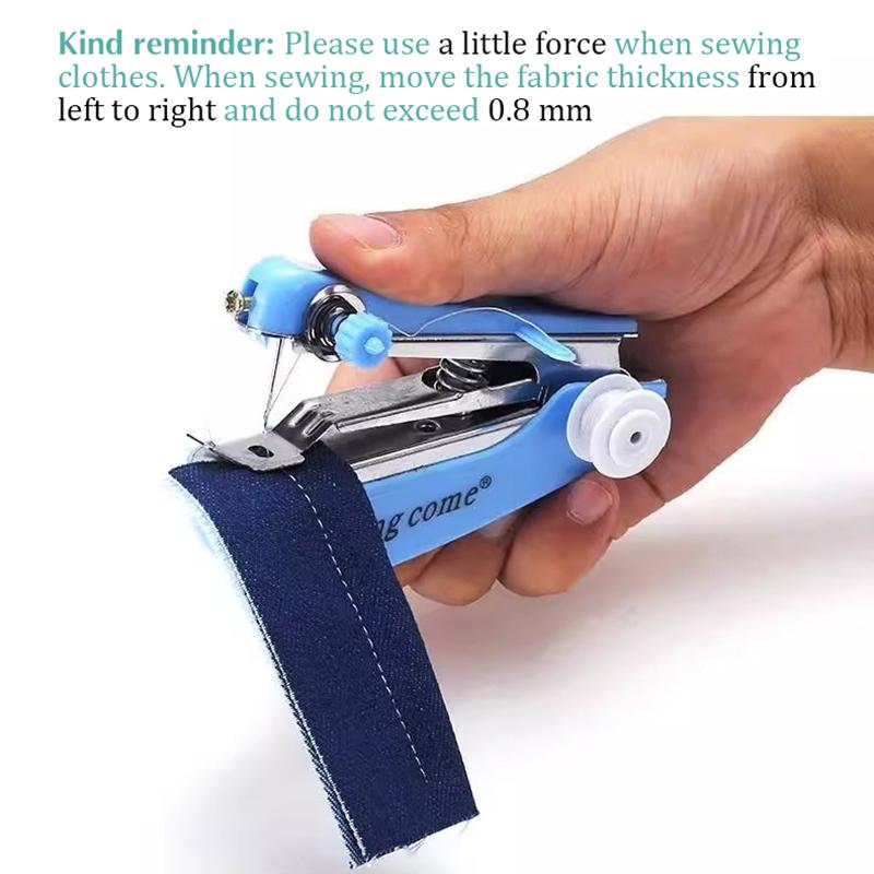 Domowa Ręczna Maszyna do Szycia Przenośna Podróżna Zewnętrzna Ubrania Tkaniny DIY Szycie Narzędzie do Szycia Mini Ręczna Igła do Szycia Maszyna do Robótek Ręcznych