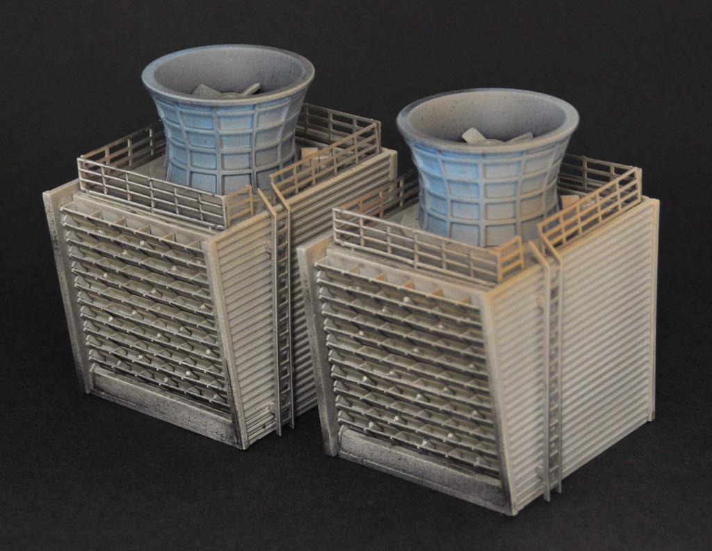 Tomytec DioColle Combat Series DCM10 Complex C Plastic Model 315612 1/144 War-torn (Cooling Tower) Pre-painted