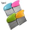 Creative Wavy Potato Slicer & Shredder with Wooden Handle - Multifunctional Kitchen Tool for Fruits & Vegetables