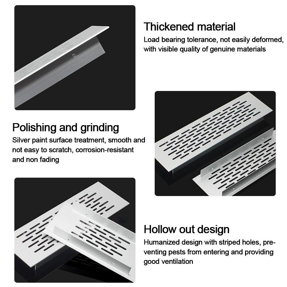 70mm Wide Air Vent Decor Rectangle Ventilator Grille Cover  Closet Shoe Wardrobe Accessories