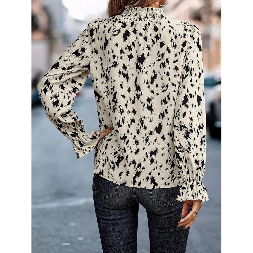 Women's Long Sleeved Shirt New Autumn and Winter Pullover Long Sleeved Semi High Neck Women's Clothing Inner and Outer Shirts
