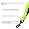 Neoprene Handle Dog Leash 12 Inches Short Heavy Duty Traffic Leashes with Carabiner Clip Inch Long Reflective Nylon Lead Padded for Large Medium Dogs