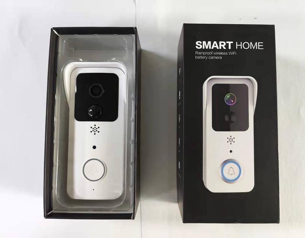 Wireless HD Video Peephole Doorbell with Smart Voice Intercom