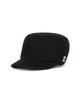 Bajal Va Square Studded Wool Bellboy Cap Black