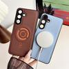 Tech Fabric Texture for Magsafe Phone Case for Samsung S26 Ultra S25 S24 Plus FE A57 A37 A17 A15 A16 A55 A56 A06 Frosted Cover