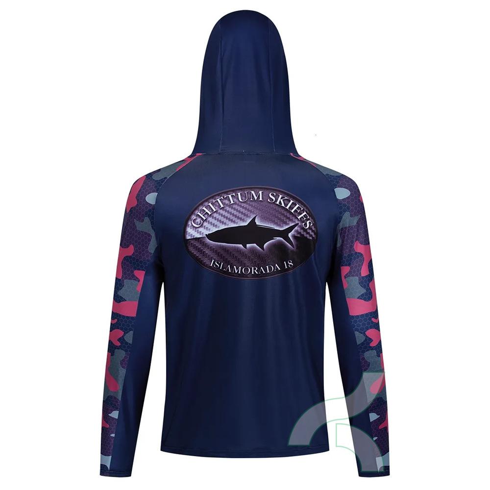 SIMMS Hooded Fishing Suit, Outdoor Lure Fishing Suit, Summer Sun Protection Long-sleeve Top, Quick-dry Breathable Sportswear