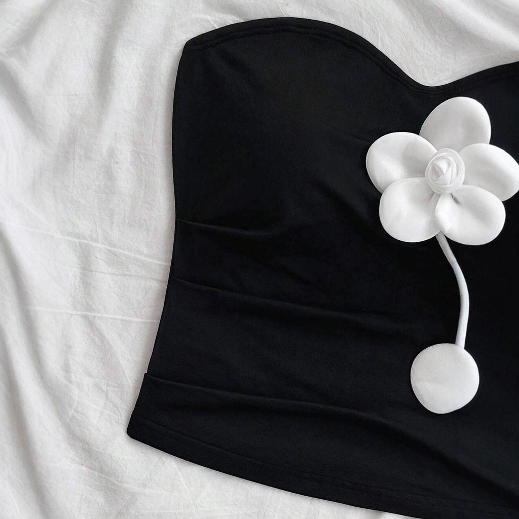2025 Floral 3D Solid Crew Neck Sleeveless Tank Top