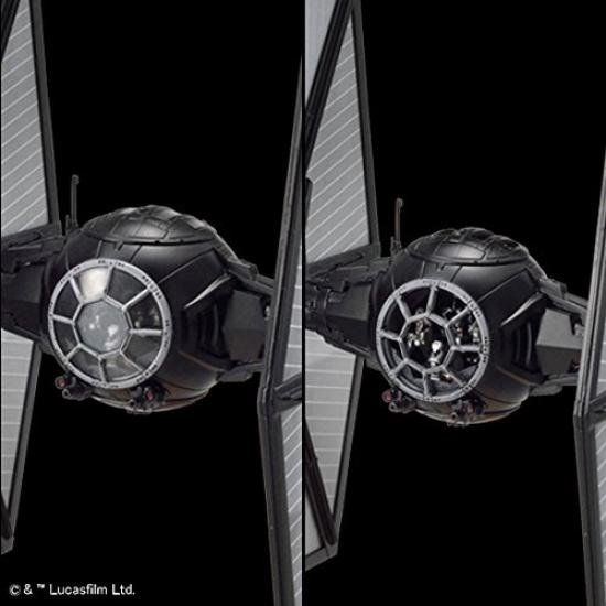 Plastikový model stíhačky TIE Star Wars prvního řádu BAN203218 1/72