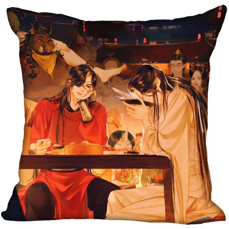 New Arrival Tian Guan Ci Fu Pillow Cover Bedroom Home Wedding Decorative Pillowcase Square Zipper Pillow Cases Soft No Fade 0913
