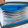 13 Pockets Expanding File Folder A4 Front Pencil Pouch Accordion File Organizer with Safe Zipper Multi-layer