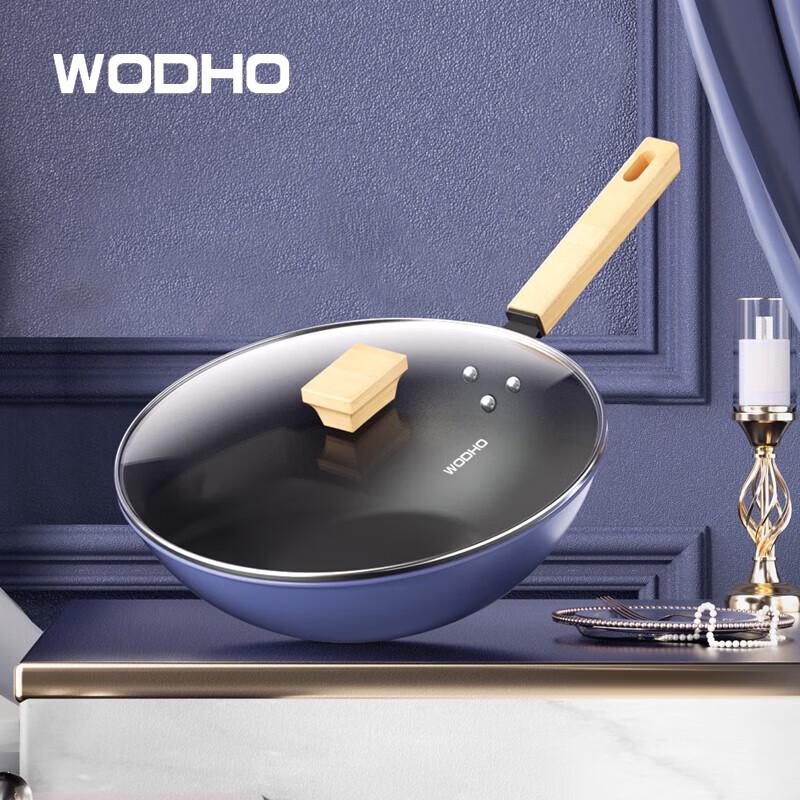 WODHO Luxurious Cast Iron Wok