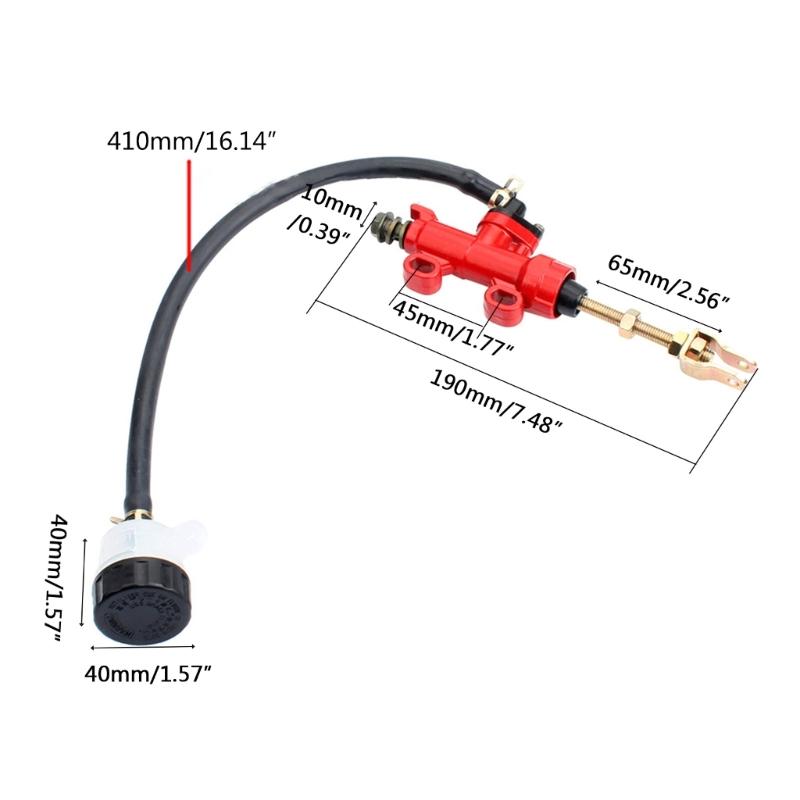 Rear Brake Foot Hydraulic Refit Rear Brake Cylinder for Motorcycle