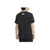 Nike Korea Essentials Logo Embroidered Casual Pullover Short Sleeve Football Shirt Men Tops Black FV9382-010