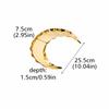 Gold Storage Tray Display Metal Pallet Creative Moon Design Handmade Crafts Fruit Cake Snack Plate Decorative Festival Supplies
