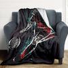 1pc Football Player Blanket, Lightweight Flannel Throw Blanket for Sofa, Bed, Travel, Camping, Living Room, Office, Couch, Chair, and Bed011