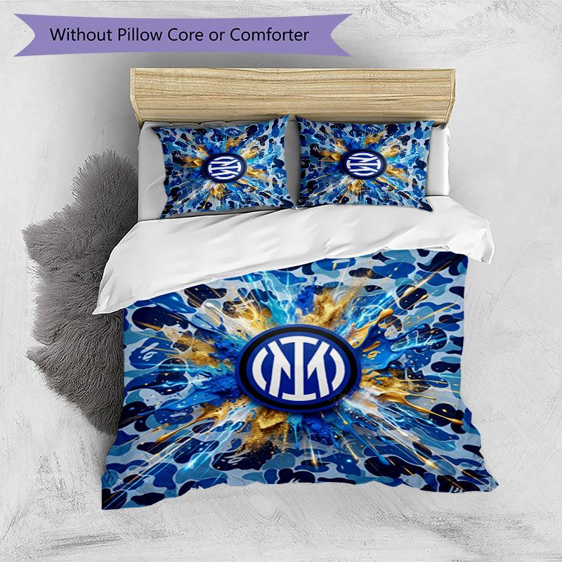 Borussia Dortmund Pattern Printed 3PCS Bedding Set Soft Skin-Friendly Washable Duvet Cover & Pillowcases Set All Season Bedroom