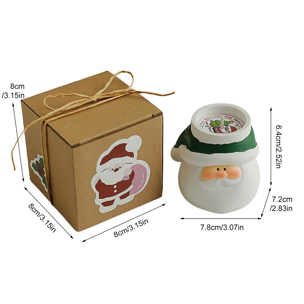 Christmas Scented Candles Santa Claus Wax Decoration Creative Jar Candles Christmas Gifts Handmade Aromatherapy Candles