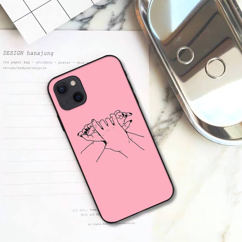 Подходит для чехла для мобильного телефона iPhone16, нового чехла для мобильного телефона линейки Couple Line. iPhone13