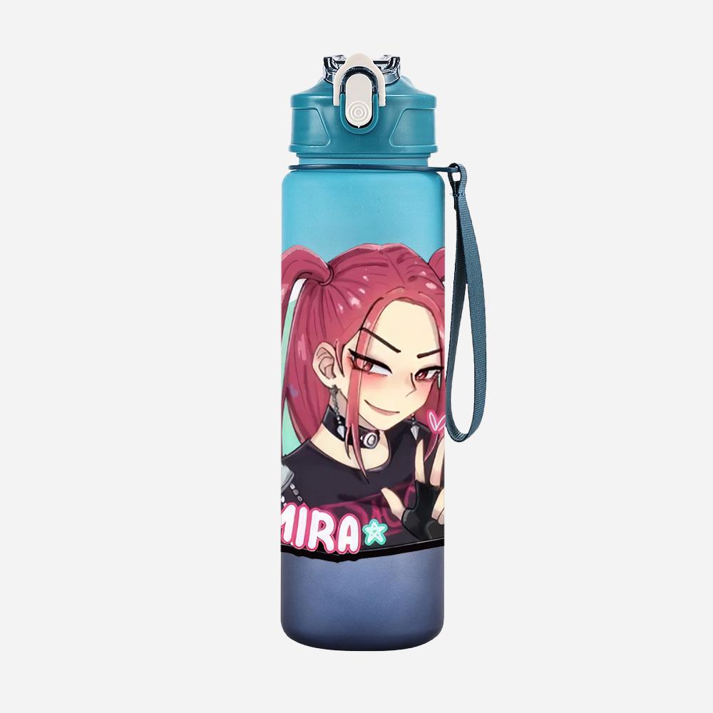 750Ml Water Bottler Cartoon K-Pop Demon Hunters Printed Character Water Cup Large Capacity Outdoor Portable Rope Drinking Bottle for Boy Girl Gift