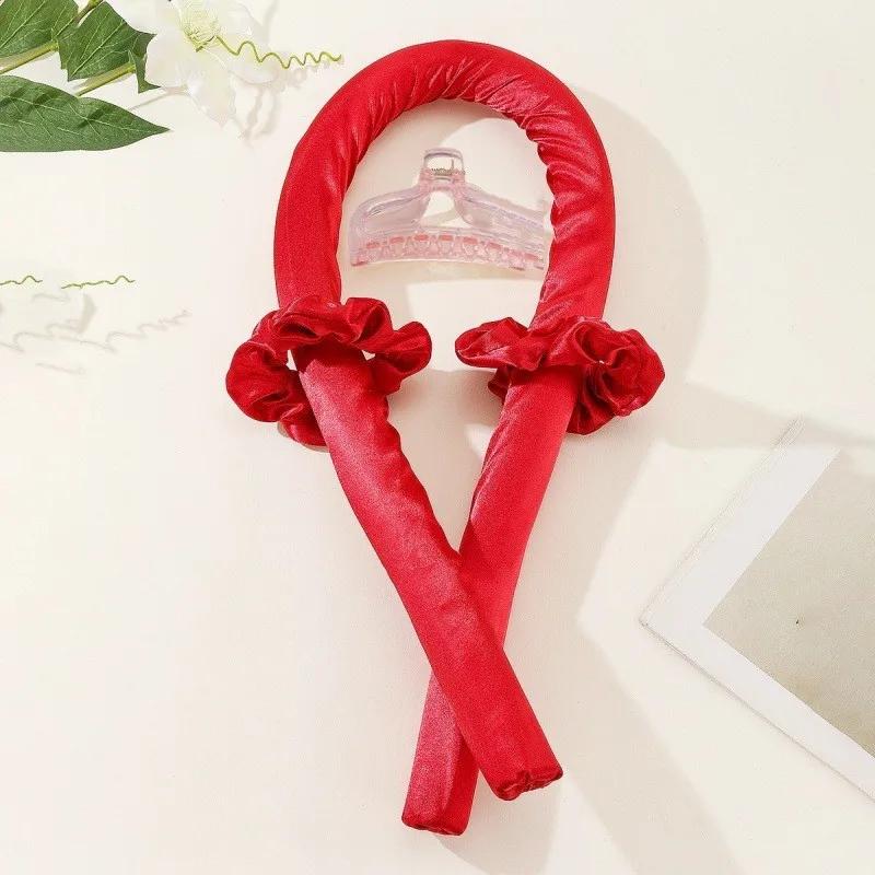 Heatless Curling Rod Headband No Heat Silk Curls Hair Products Ribbon Rollers Sleeping Soft Lazy Hair Curlers Hair Styling Amagi
