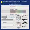 30in1 Symphony Car Ambient Light RGB 128 Color Universal Car Interior led strip acrylic Backlight Guide Symphony Atmosphere lamp