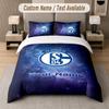 Custom Bedding Set Schalke 04 FC Pattern, Print Name Text 1 Duvet Cover Plus 2 Pillowcases Home Textile