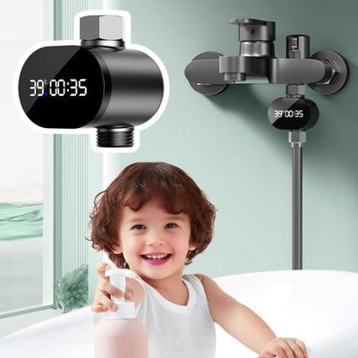 Duschthermometer Präziser Wassertemperatur-Überwachungstester mit LED-Anzeige Wasserkraft Wasserdicht Badthermometer Sicherheitsanzeige