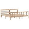VidaXL Bed Frame with Headboard 180x200 Cm Solid Pine Wood, Bed, Bedroom Furniture, Wooden Bed, Bed 3306586