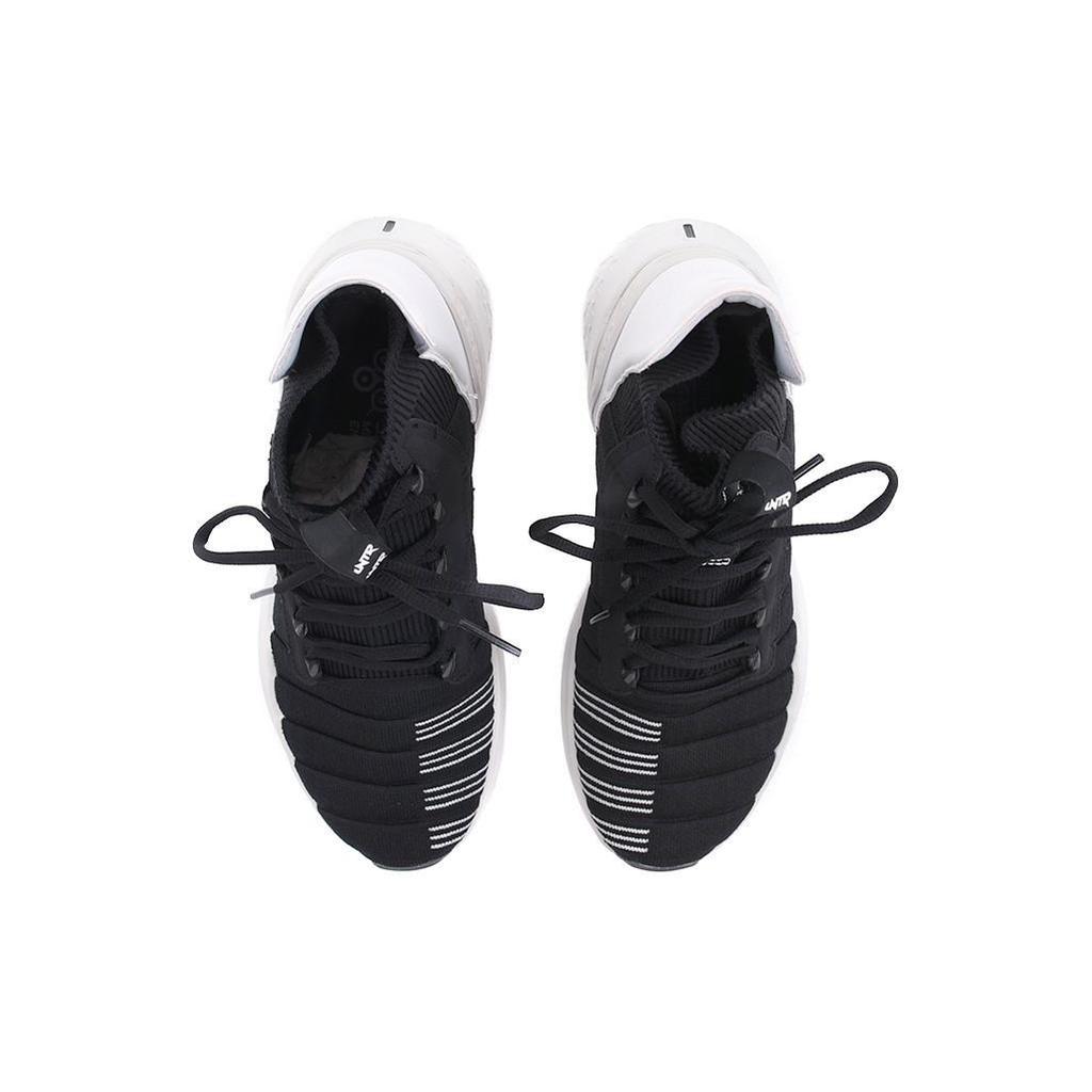 Li Ning Wujie Cushioning Abrasion Resistant Breathable High top Casual Shoes Unisex Black White AFPQ045-1