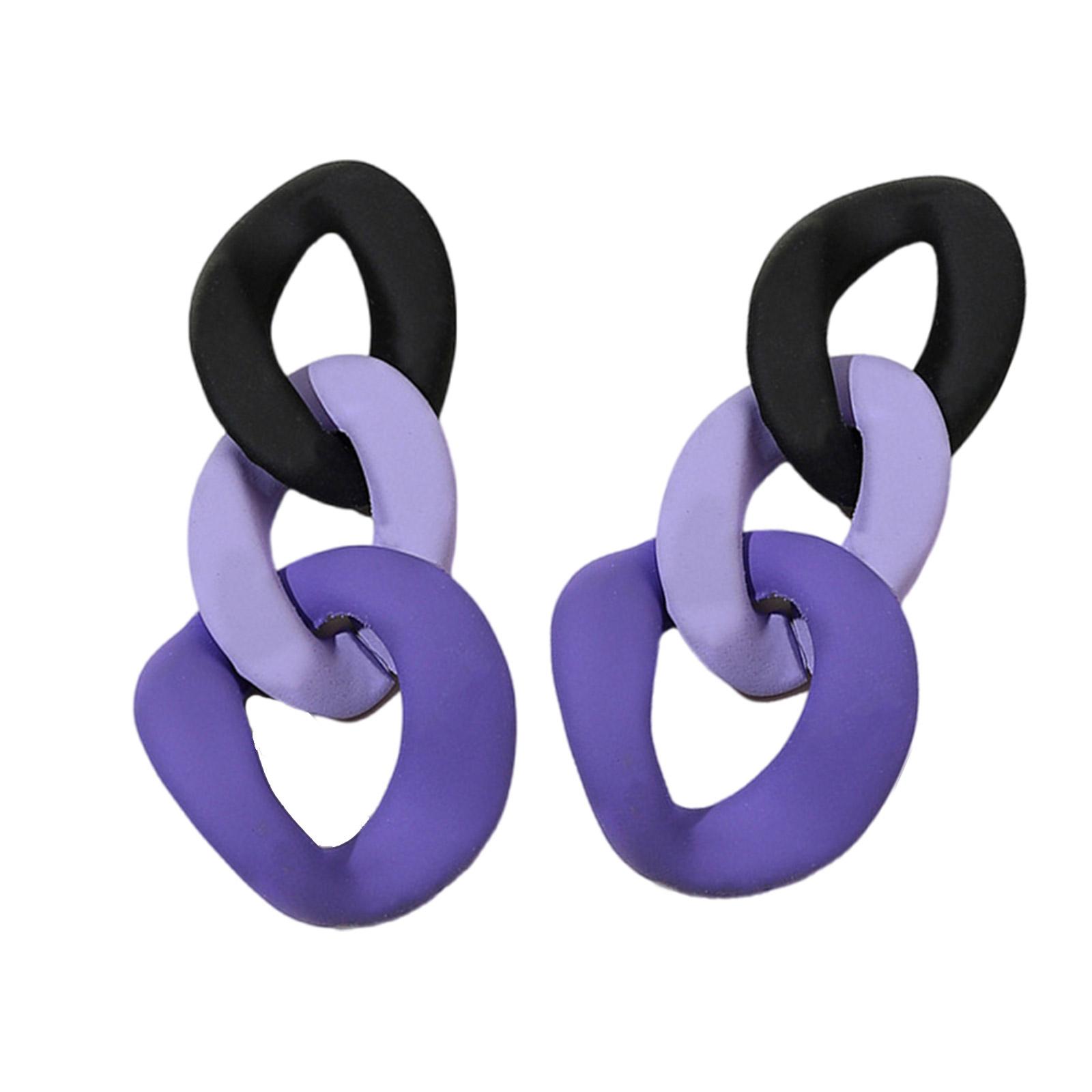 

Трендовые асимметричные расписные серьги, длинные серьги-подвески, акриловые серьги-гвоздики с текстурой, серьги-подвески для женщин и девушек 3