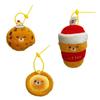 Cute Dessert Series Plush Keychain Mini Stuffed Doll Bag Charm Pendants Bag Hanging Ornament Backpack Keyring Kids Gift