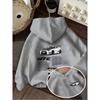 Children's Hooded Sweater, White Sports Car Print, Casual, Comfortable, Soft, Spring and Autumn Models Can Be Used As Gifts