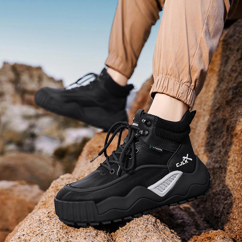 

мужские ботинки мужские пустынные военные ботинки уличные нескользящие тактические ботинки походные ботинки для охоты по пустыне рабочие защитные мужские ботинки новые 39 чёрный