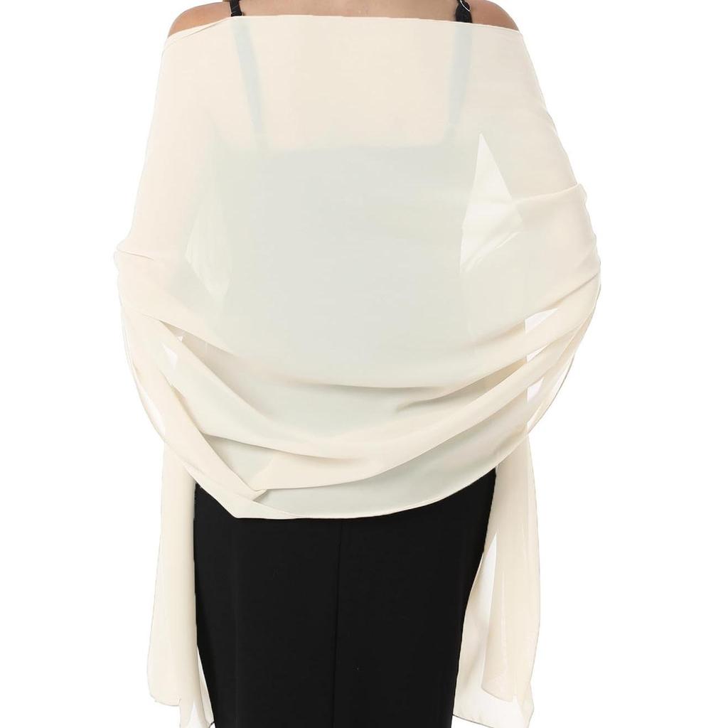 Women's Chiffon Evening Shawl and Wrap for Weddings and Bridesmaids