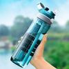 750ml Sports Water Bottle with Straw for Camping Hiking Outdoor Plastic Transparent BPA Free Bottle for Men Drinkware