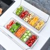 Large Capacity Salad and Fruit Preservation Box with Lid - Transparent and Food Grade