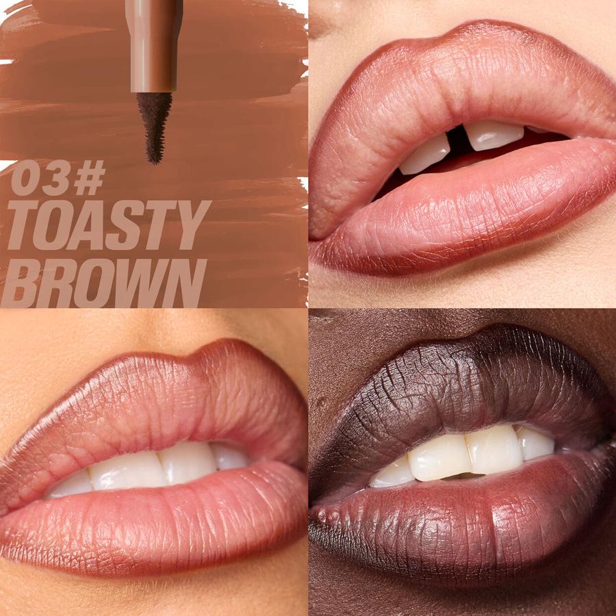 Velvet Colored Wooden Lip Penwaterproof Ladies' Charm Lip Pen Ladies' Long-lasting Makeup Toolsoft Pencil