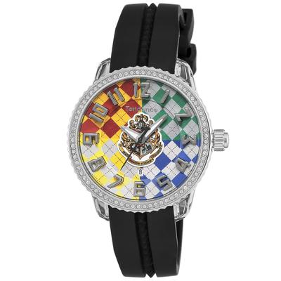 Hodinky Harry Potter kolekce Bradavice model vícebarevný ciferník nylon minerální sklo quartz limitovaná edice 300 kusů model 42 mm hodinky TY930069 černá