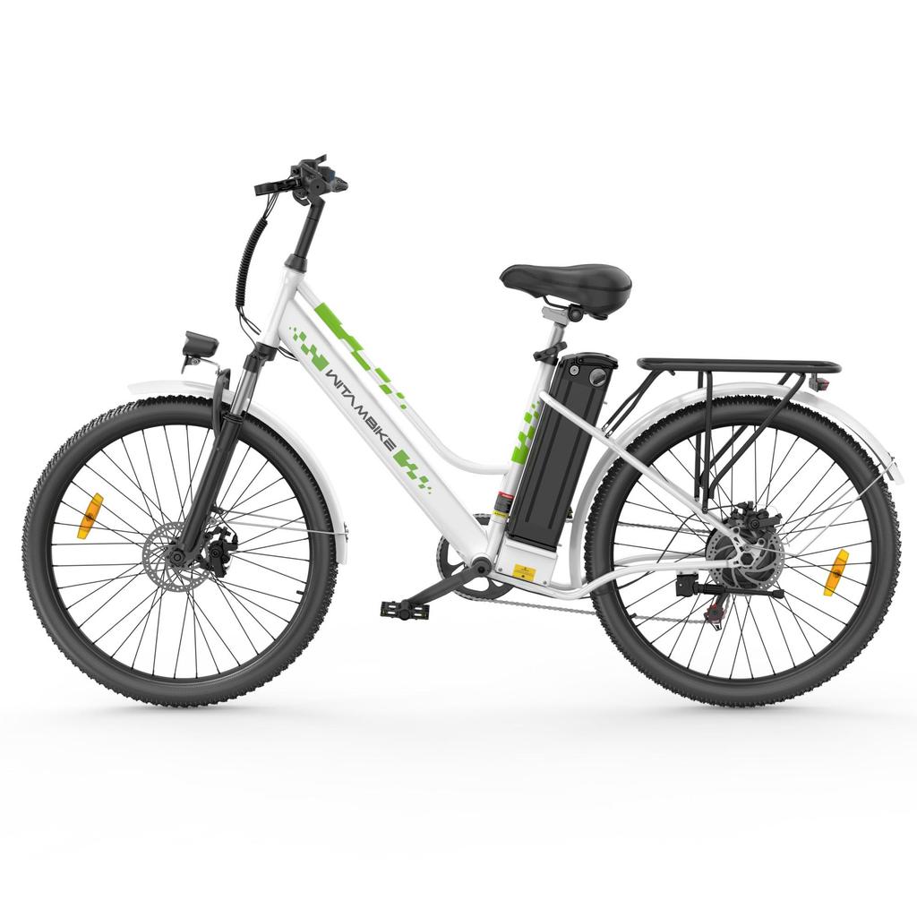 Elektrofahrrad für Erwachsene 26" 250W Motor WITAMBIKE C26 36V 15AH Akku 26 Zoll Breite Reifen 100KM Reichweite E-Bike