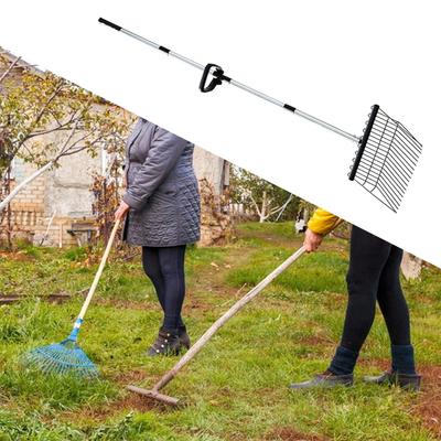 Garten Laub Rechen Rasen Blätter Aufräumwerkzeug Tragbar Verbessern Arbeitseffizienz Anti Multifunktional