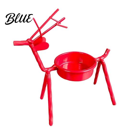 Unique Housewarming Presents Deer Shape Candle Holder, Metal Tealight Stand for Dining Table Wedding Vintage Style Ornament Centerpiece, Decorative