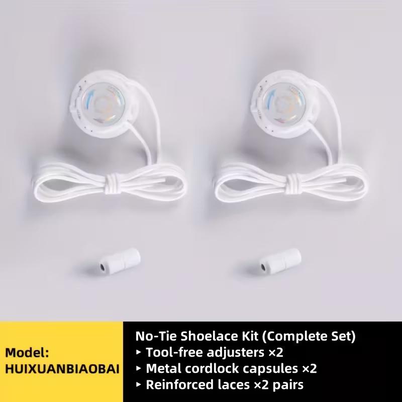 

Boomerang Design No-Tie Shoe Locks, Rotating Buckles for Quick Fit Adjustment in Sports & Outdoor белый